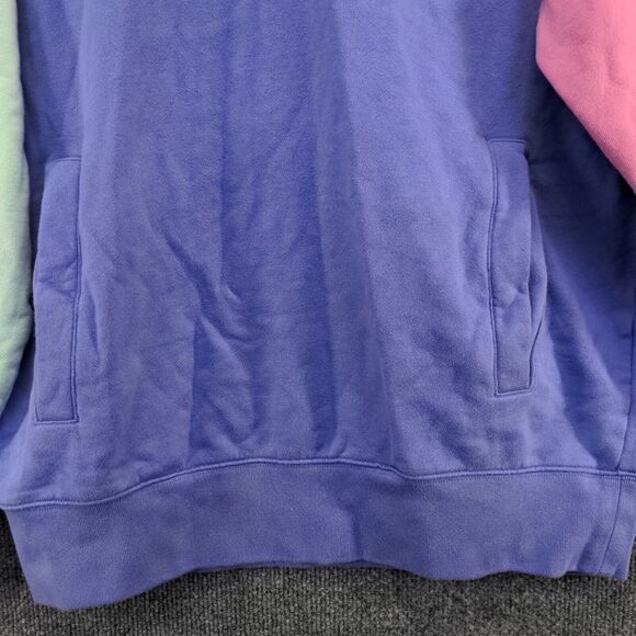 Teddy Fresh Men's Hoodie Sweatshirt Small Long Sleeve Multi Colorblock Cotton - Picture 8 of 13